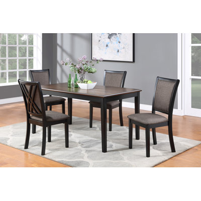 Gimlet 4 - Person Solid Wood Solid Wood Top Four Leg Dining Set