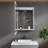 Cynethia Surface/Recessed Mount Medicine Cabinet with Mirror and 3 Adjustable Shelves, Rounded Edge, LED Lighting, Fog-free-52423805-52423803