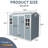 Outdoor Storage Waterproof shed with Floor, Two Windows and Lockable Door-108295230-118609819