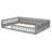 Sturdy Wood Platform Bed with Guardrail and Pillow for Relaxing Sleep