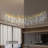 72" Dimmable Tree Branches Crystal Linear Chandelier