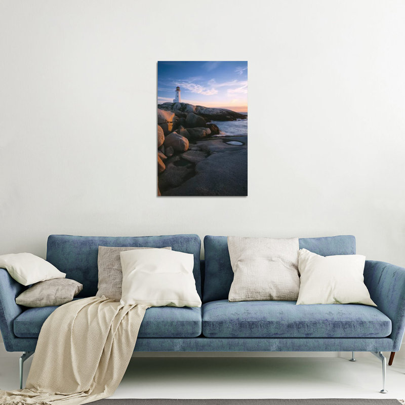 Phare de Peggys Point, Peggys Cove, région de Halifax, Nouvelle-Écosse, Canada par Panoramic Images - photographie non encadrée