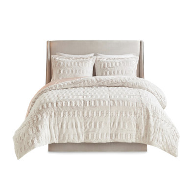 Twin/Twin Xl Long Fur Mini Bedding - Luxury With Faux And Mink Reverse Box Sewn Comforter Filling