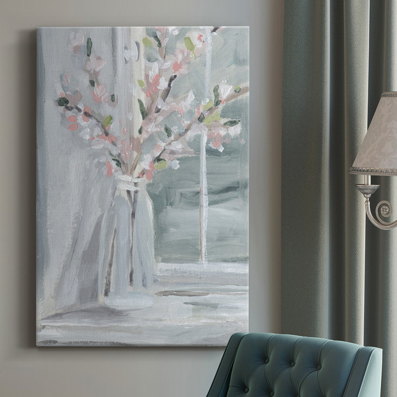 Printemps, lumière du soleil - peinture sur toile tendue, L 24 po x H 36 po