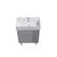 Lavabo 21,6 po seulement, lavabo 24V06-21, blanc brillant GF-24V06PB21-W1573P224469 (n'inclut que le lavabo de salle de bain)
