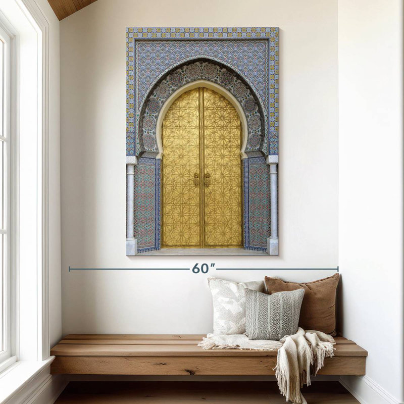 Moroccan Style Door, 51" H x 34" W