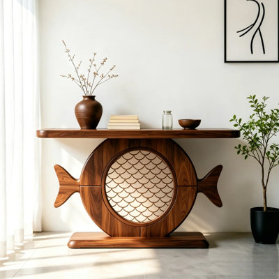 Console en bois massif de style moderne