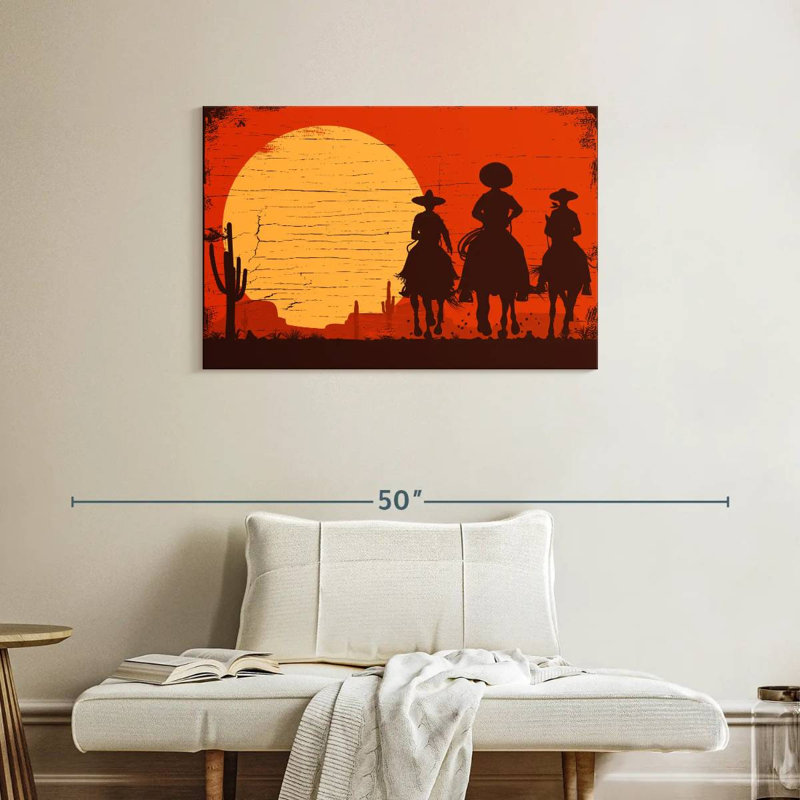 Cowboys mexicains Lelar, H 24 po x l 36 po