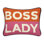 Personality Boss Lady Needlepoint Pillow
