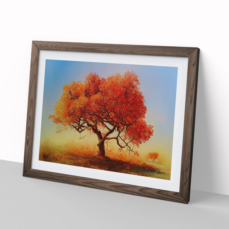 Evolving Apple Tree - Framed Print, 34cm H x 46cm W x 2cm D, Walnut