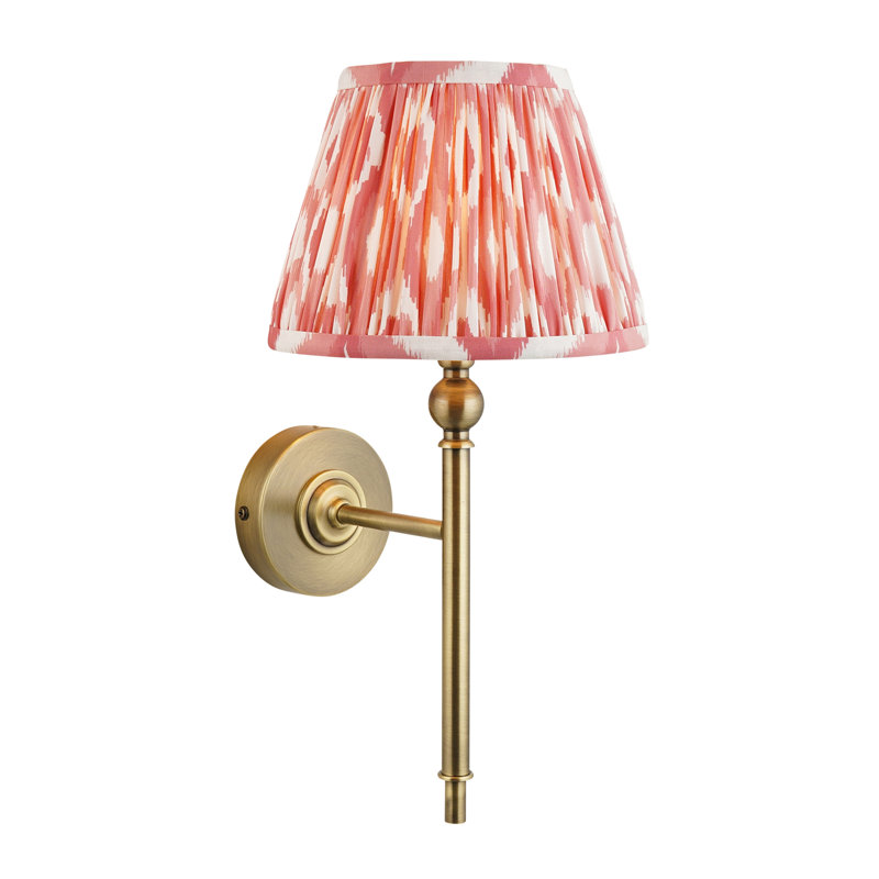 Welby Steel Armed Sconce, Orange