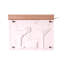 Décoration murale pourtour à DEL mauve avec boissons mauves Latitude Run® - 13,98 po x 11,0 po