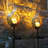 Outdoor Solar Garden Lights Waterproof Integrated LED Pathway Lights Moon Stake Light for Yard Decor