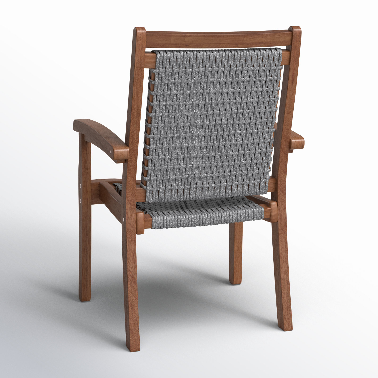 Fleur Stackable Eucalyptus Patio Armchair, Warm Brown