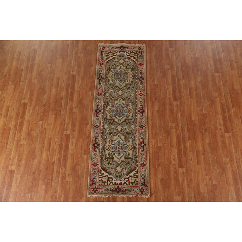 Tapis de couloir oriental géométrique 3x8