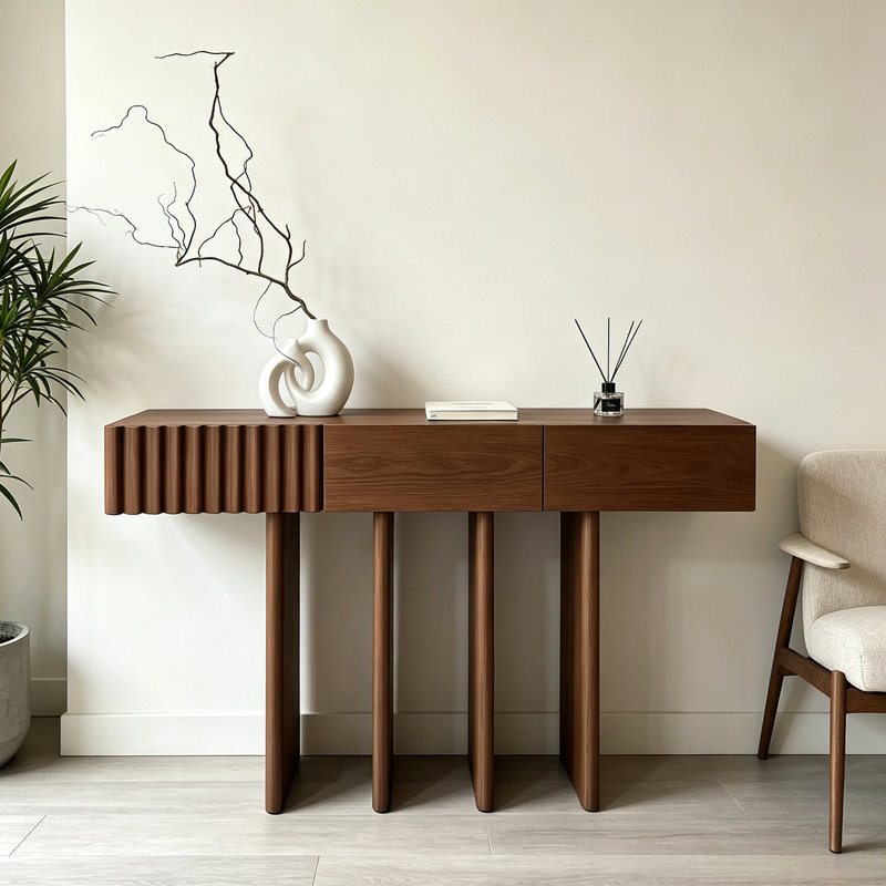 Console Wabi-Sabi, H 31,5 po x l 47,2 po x P 13,8 po