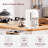 56 Inch Kitchen Island with Drop Leaf, Power Outlet, Shelves, and Drawers, Perfect for Modern Kitchens and Dining Rooms-195874387