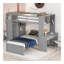 Lit mezzanine simple avec lit autonome, tablettes, bureau et garde-robe gris-373898186-373898187