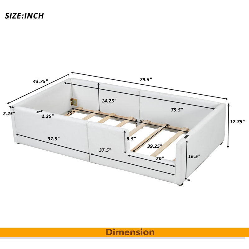 Twin Size Platform Bed