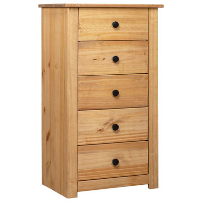 Machado Solid Wood 46cm W 5 - Drawer Chest of Drawers