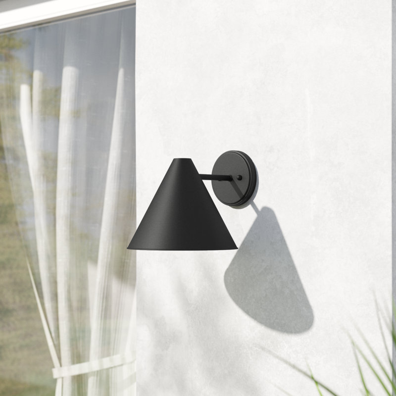 Dedmon Wall Light, Black, No
