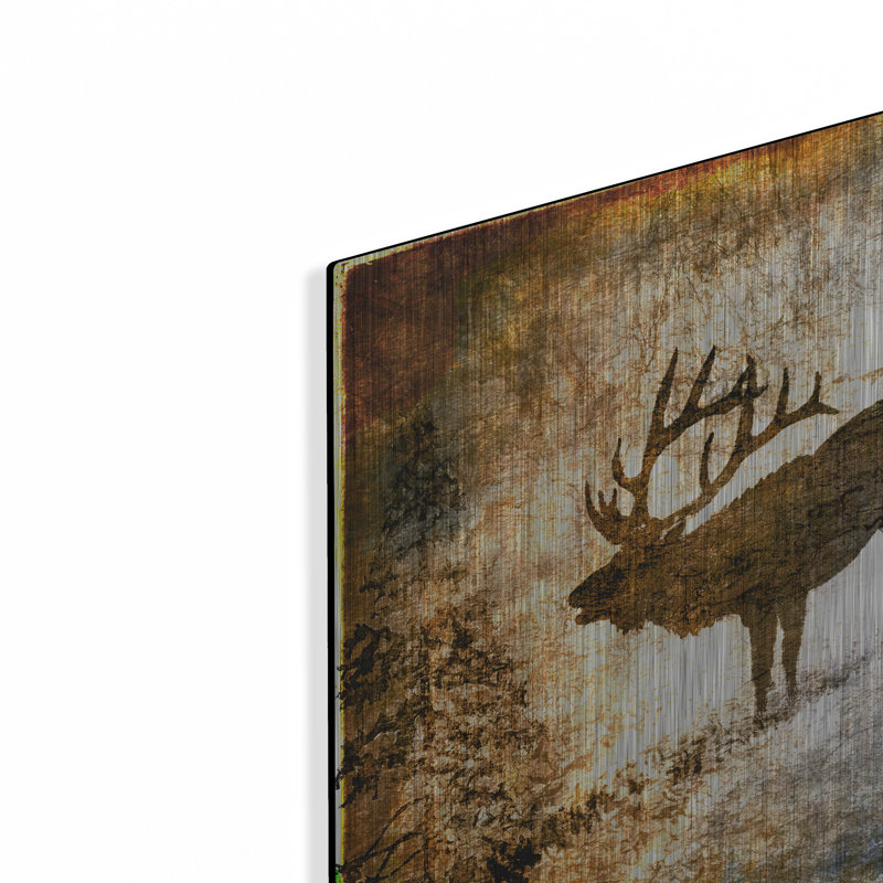 "High Country Elk" par Lightbox Journal sur, H 12 po x l 12 po
