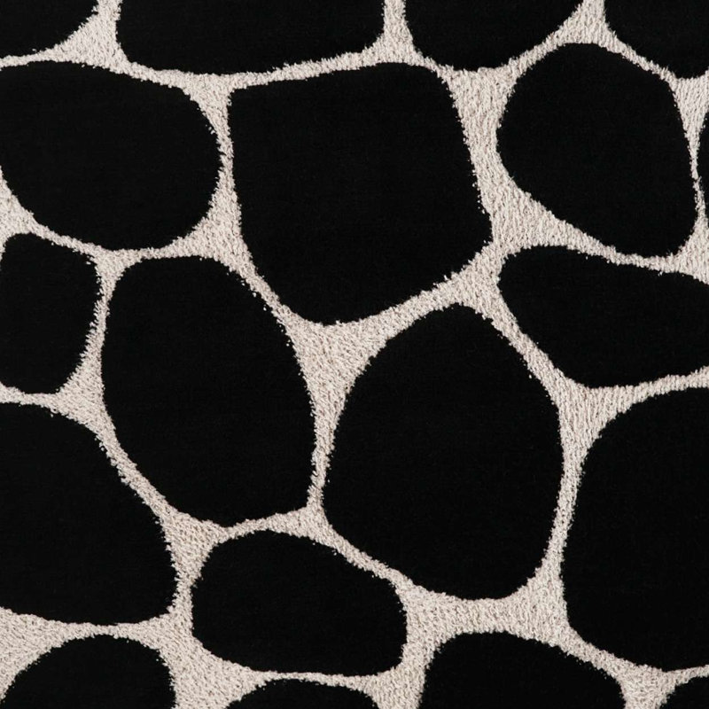 Kalani Animal Print Pillow Cover & Insert, Square 20", Onyx
