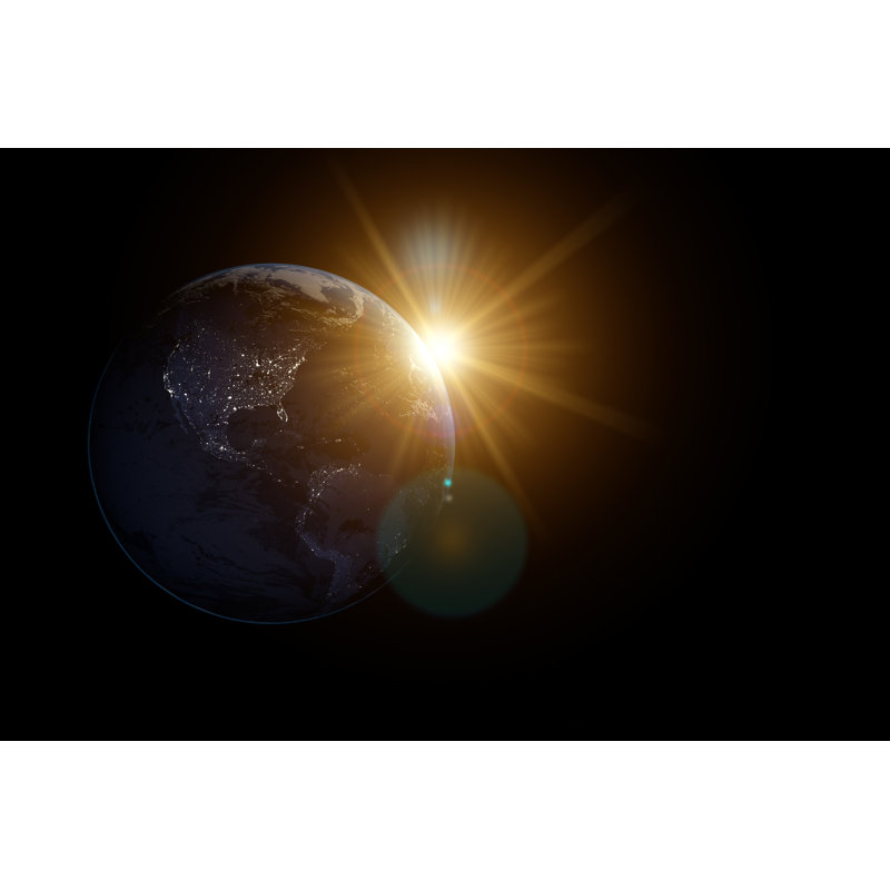 Terre et soleil par Tolga_Tezcan, H 12 po x l 18 po