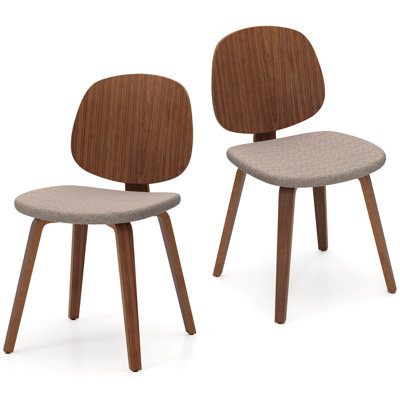 Modern Dining Chair Chenille Kitchen Chair Armless Side Dinette Chairs