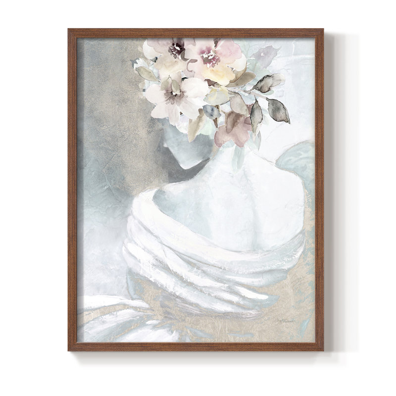 Reproduction encadrée Whisper II - bois massif, H 30 po x l 24 po, Noyer