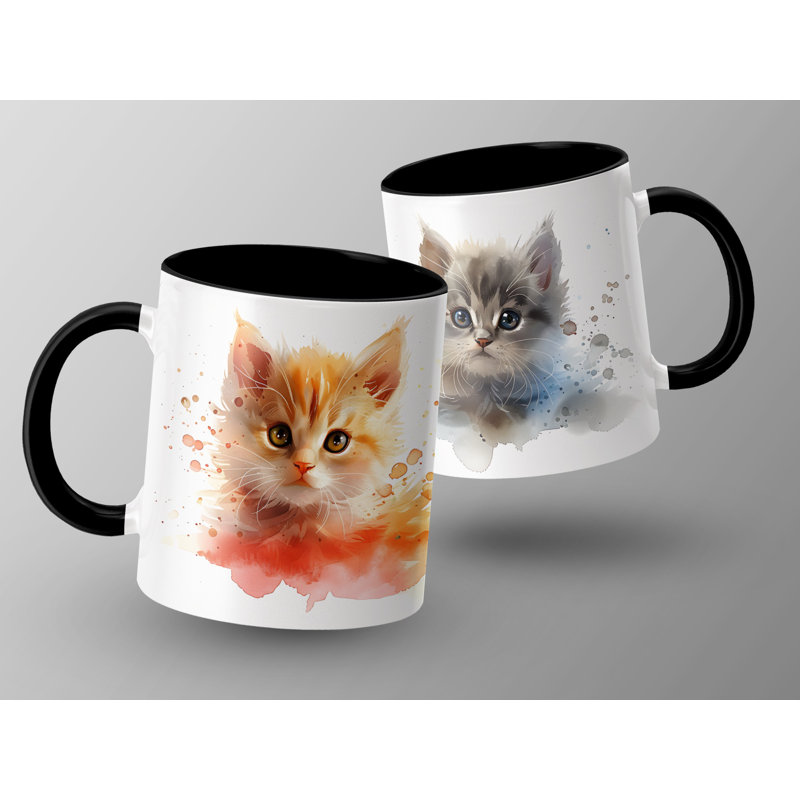 Ceramic Coffee Mug, Black, 2