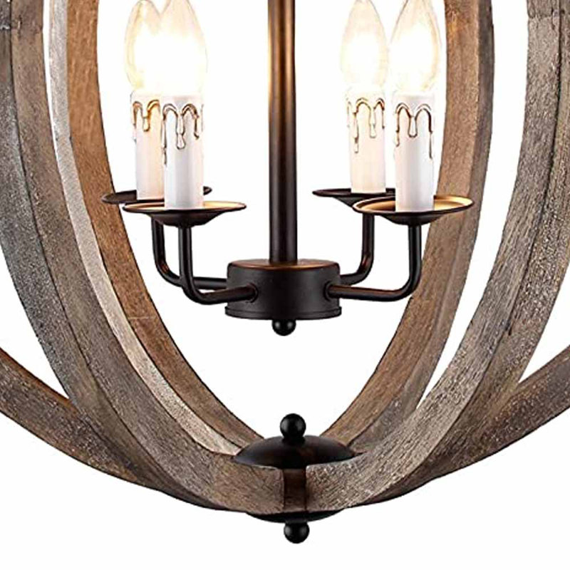 Azriel 4 - Light Dimmable Globe Chandelier