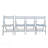 Furniture Slatted Wood Folding Special Event Chair - White, Set Of 4, FOLDING CHAIR, FOLDABLE STYLE
