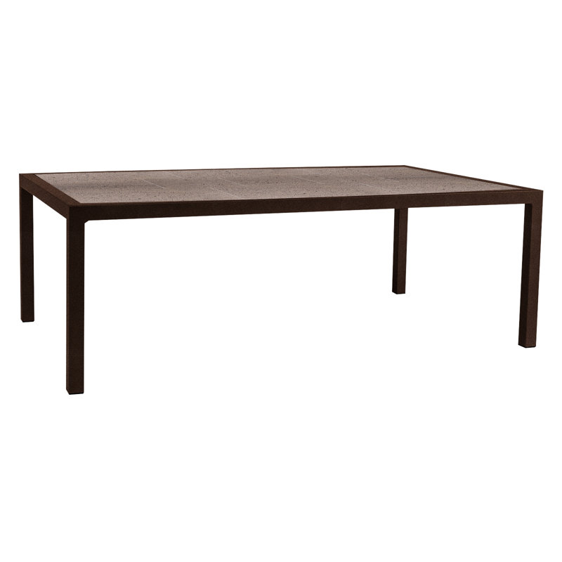 Quadra Outdoor Rectangle Dining Table, Copper Creek, Canyon Taupe