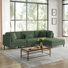 Seemab 4-Piece L-Shaped Upholstered Modular Corner Sectional with Removable Ottoman