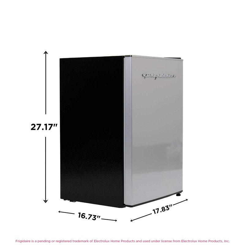 Frigidaire Pi. Réfrigérateur compact Platinum Series, mini réfrigérateur avec compartiment congélateur, acier inoxydable