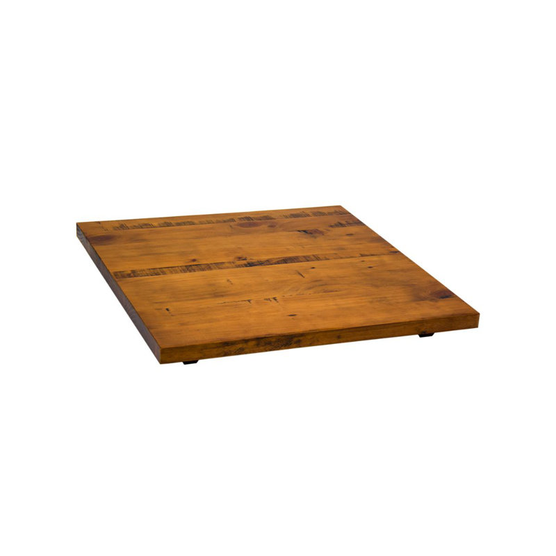 Plateau de table en bois d'orme, L 36 po x l 36 po, Brun