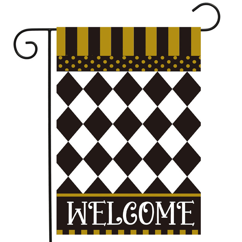 Checkerboard Garden Flag