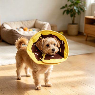 Breathable Mesh Elizabethan Collar, Size M, Yellow