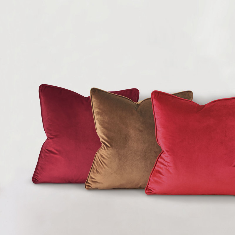 Housse et insert de coussin carré Vesper, Cuivre