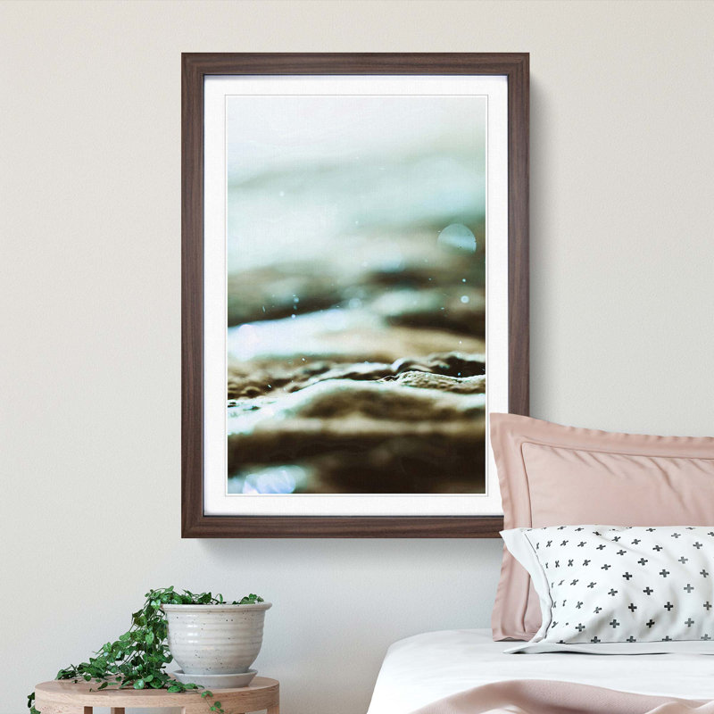 Magic of the Water in Abstract - Framed Print, Walnut Framed, 48cm H x 36cm W x 2cm D