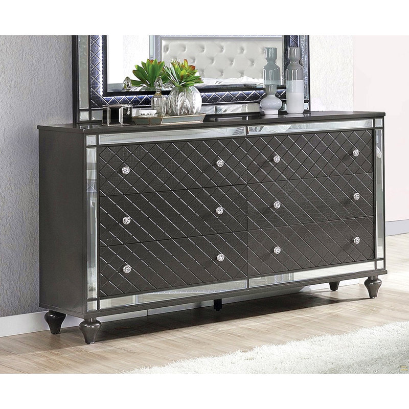 Commode de rangement 1 tiroir 6 pièces