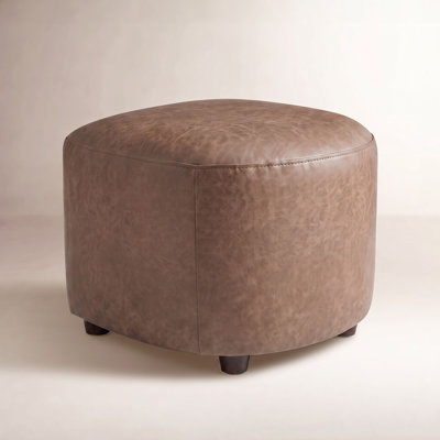 Bobbi 22" Genuine Leather Ottoman