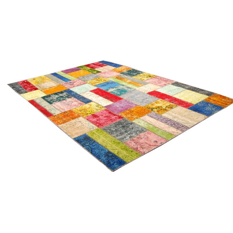 Apolito Rectangle 202 cm x 300 cm Patchwork Area Rug