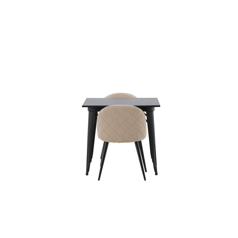 Howden 2 - Person Dining Set, Beige, Beige
