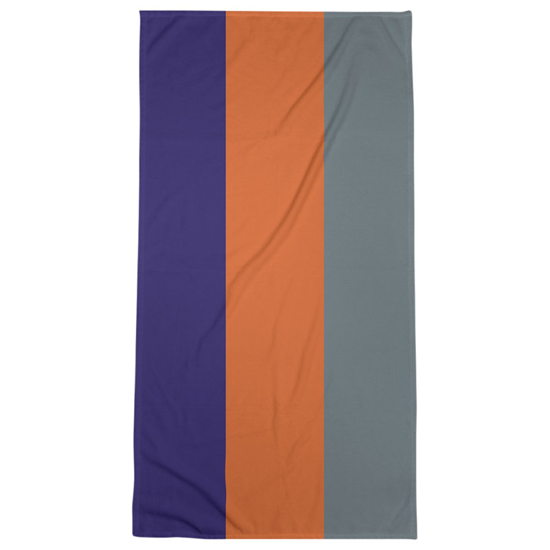 Lightweight Beach Towel, Purple/Orange/Gray