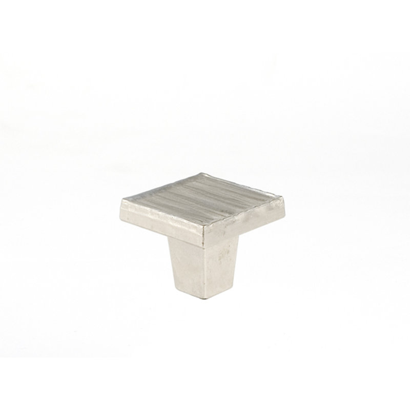 Forged 3 Square Knob, 1.25” H x 1.25” W x 1" D, Satin Nickel