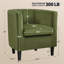 Fauteuil en velours revêtu de tonneau-1367609719