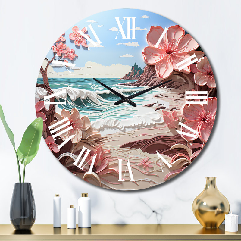 Horloge murale en métal, Grand