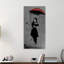 Red Umbrella Girl II by Banksy - Wrapped Canvas Print-661702214